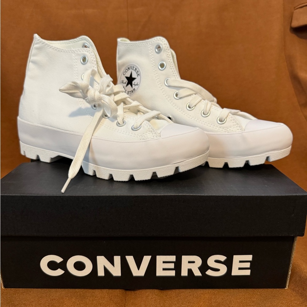 Converse Women's White High-Top Platform